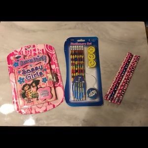 E-Clips Secret Diary with Lock & Stationary Set